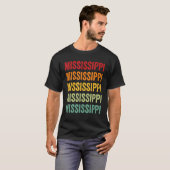 ミシシッピーレインボーミシシッピ州 Tシャツ (正面フル)