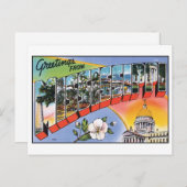 ミシシッピーヴィンテージ葉書からの挨拶 ポストカード (正面/裏面)