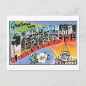 ミシシッピーヴィンテージ葉書からの挨拶 ポストカード (正面)