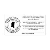 ミシシッピー公証書確認スタンプ セルフインキングスタンプ (デザイン)