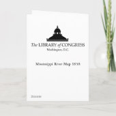 ミシシッピー川の地図1858年 カード (裏面)