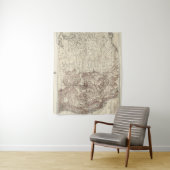 ミシシッピー川の地形図 タペストリー (インサイチュ)