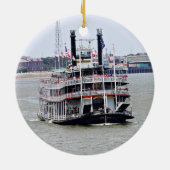 ミシシッピー川の蒸気船 セラミックオーナメント (裏面)