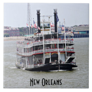 ミシシッピー川の蒸気船 タイル