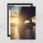 ミシシッピー川サンセットクルーズ ポストカード (正面/裏面)