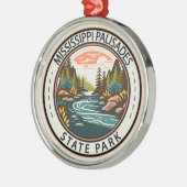 ミシシッピー州パークイリノイズバッジ メタルオーナメント (左)