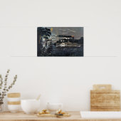 ミシシッピー汽船のベンドの丸め ポスター (キッチン)