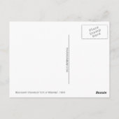 ミシシッピー汽船市メンフィス， 1860 ポストカード (裏面)