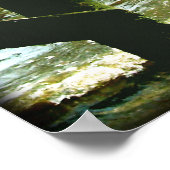 ミシシッピー湾岸魚釣り埠頭の写真ポスター ポスター (角)