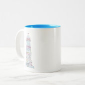 ミシシッピー湾海岸の陸標のコーヒー・マグ ツートーンマグカップ (正面左)