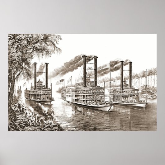 ミシシッピー・チャンピオン1866年 ポスター (正面)
