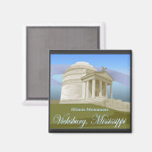 ミシシッピー・ドギー・マグネット・ビックスバーグ マグネット (正面/裏面)