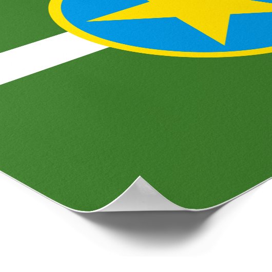 ミシシッピー・ポスター・ジャクソン市旗 ポスター (角)