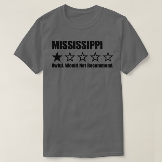 ミシシッピー・ワン・レビュー Tシャツ (デザイン正面)