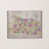 ミシシッピー(1853年)のヴィンテージの地図 ジグソーパズル (横)