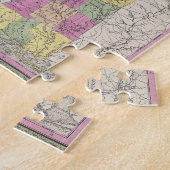 ミシシッピー(1853年)のヴィンテージの地図 ジグソーパズル (側面)