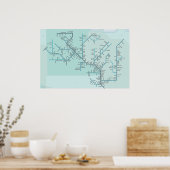 ミシシッピ上部30" x 20" ポスター (キッチン)