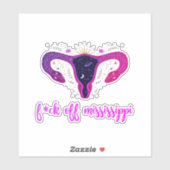 ミシシッピ中絶禁止天子子宮抗議 シール (シート)