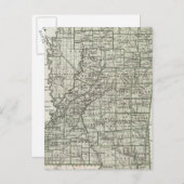 ミシシッピ地図 ポストカード (正面/裏面)