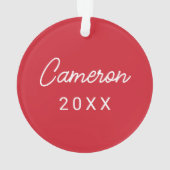 ミシシッピ大学 |スクリプトM オーナメント (裏面)