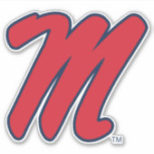 ミシシッピ大学 |スクリプトM シール (正面)