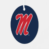 ミシシッピ大学 |スクリプトM メタルオーナメント (正面左)