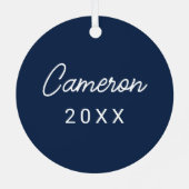 ミシシッピ大学 |スクリプトM メタルオーナメント (裏面)