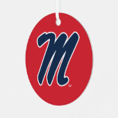 ミシシッピ大学 |スクリプトM メタルオーナメント (正面左)