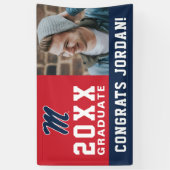 ミシシッピ大学 |スクリプトM 横断幕 (縦)