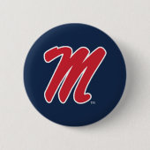 ミシシッピ大学 |スクリプトM 2 缶バッジ (正面)