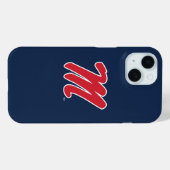 ミシシッピ大学 |スクリプトM Case-Mate iPhoneケース (裏面 (横))