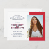 ミシシッピ大学 | ブロックの種類 案内ポストカード (正面/裏面)