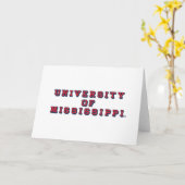 ミシシッピ大学 |ブロックタイプ カード (黄色い花)