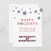 ミシシッピ大学 |ブロックタイプ シーズンポストカード (正面/裏面)