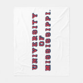 ミシシッピ大学 |ブロックタイプ フリースブランケット (正面)