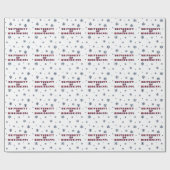 ミシシッピ大学 |ブロックタイプ ラッピングペーパー (フラット)