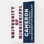 ミシシッピ大学 |ブロックタイプ 横断幕 (縦)