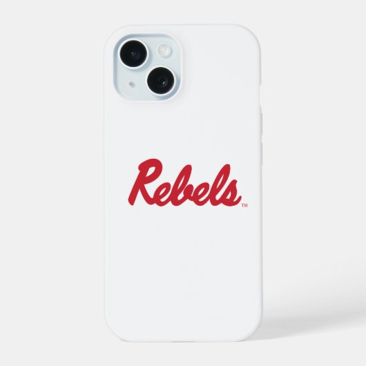 ミシシッピ大学 | リベルズスクリプト iPhone 15ケース (裏面)