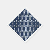 ミシシッピ大学 |ワードマークの反逆者 スタンダードカクテルナプキン (角)