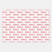 ミシシッピ大学 |ワードマークの反逆者 ラッピングペーパーシート (正面)