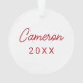 ミシシッピ大学 |反乱軍スクリプト オーナメント (裏面)