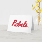 ミシシッピ大学 |反乱軍スクリプト カード (黄色い花)