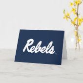 ミシシッピ大学 |反乱軍スクリプト カード (黄色い花)