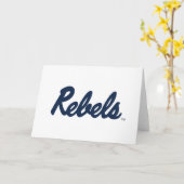 ミシシッピ大学 |反乱軍スクリプト カード (黄色い花)