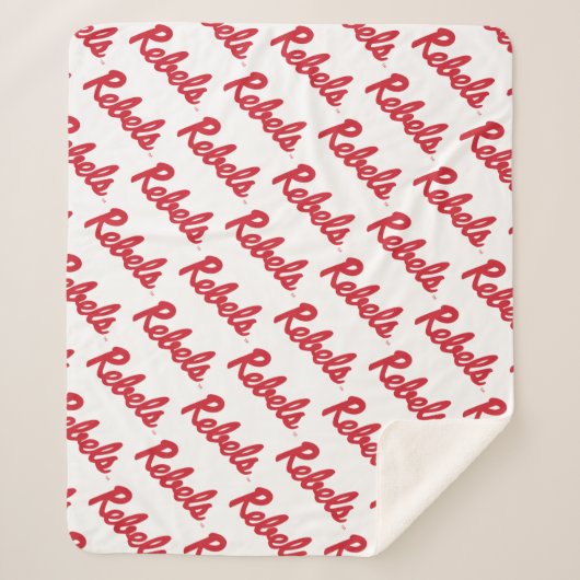 ミシシッピ大学 |反乱軍スクリプト シェルパブランケット (正面)