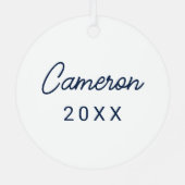 ミシシッピ大学 |反乱軍スクリプト メタルオーナメント (裏面)