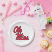 ミシシッピ大学 | Oleスクリプ恋しく思ト ペーパープレート (パーティー)
