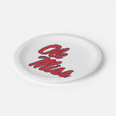 ミシシッピ大学 | Oleスクリプ恋しく思ト ペーパープレート (アングル)