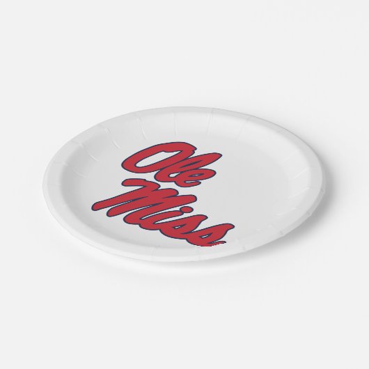 ミシシッピ大学 | Oleスクリプ恋しく思ト ペーパープレート (アングル)