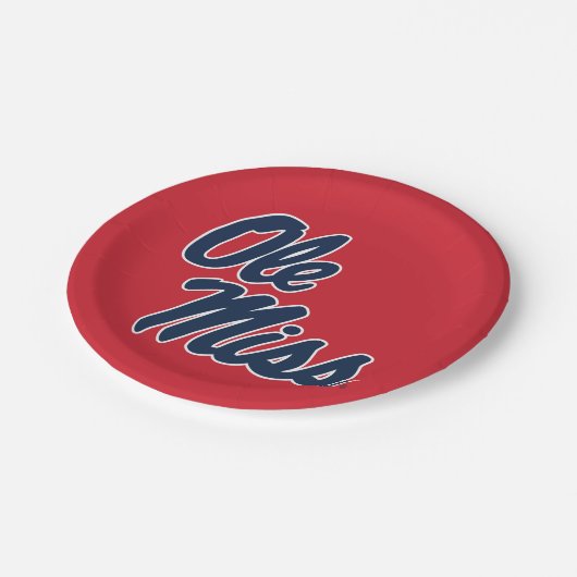 ミシシッピ大学 | Oleスクリプ恋しく思ト ペーパープレート (アングル)